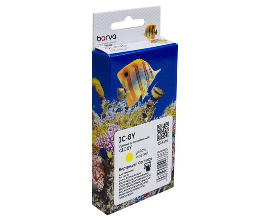 Картридж Barva Canon CLI-8Y (0623B024) 490с (IC-8Y)