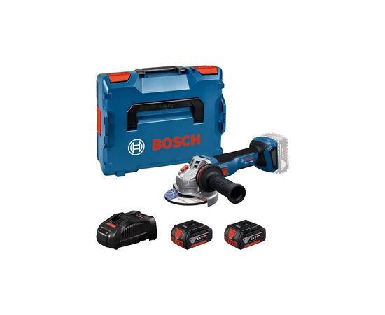 Шліфувальна машина Bosch GWS 18V-11 125мм, 18В, 2x5Ah, 0-9000об/хв, 1.7кг, кейс (0.601.9N4.103)