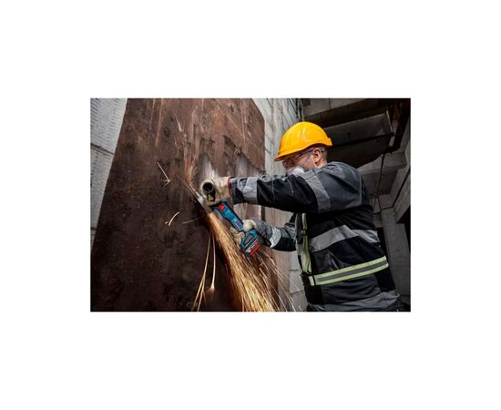 Шлифовальная машина Bosch GWS 18V-11S 125мм, 18В, 1x5Ah, 0-9000об/мин, 1.7кг, кейс (0.601.9N4.003), изображение 8 Шлифовальная машина Bosch GWS 18V-11S 125мм, 18В, 1x5Ah, 0-9000об/мин, 1.7кг, кейс (0.601.9N4.003), изображение 8