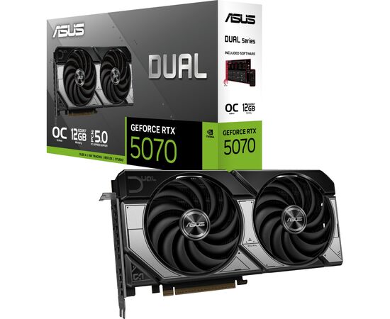 Видеокарта ASUS GeForce RTX5070 12Gb DUAL OC (DUAL-RTX5070-O12G), изображение 8 Видеокарта ASUS GeForce RTX5070 12Gb DUAL OC (DUAL-RTX5070-O12G), изображение 8