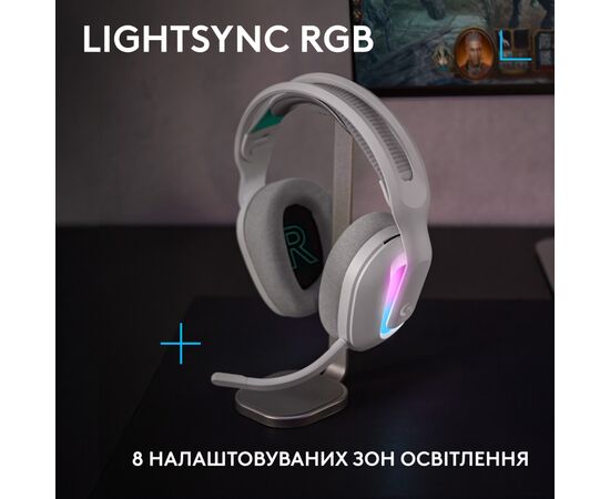 Наушники Logitech G522 Lightspeed Wireless Gaming Headset White (981-001550), изображение 4 Наушники Logitech G522 Lightspeed Wireless Gaming Headset White (981-001550), изображение 4