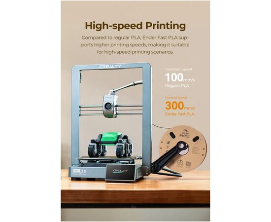 Пластик для 3D-принтера Creality PLA Fast, Ender, 1.75мм black1kg+white 1kg (3301010395), изображение 3 Пластик для 3D-принтера Creality PLA Fast, Ender, 1.75мм black1kg+white 1kg (3301010395), изображение 3