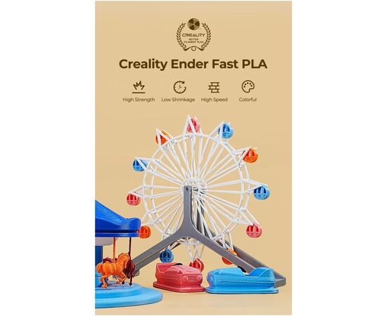 Пластик для 3D-принтера Creality PLA Fast, Ender, 1.75мм black1kg+white 1kg (3301010395), изображение 6 Пластик для 3D-принтера Creality PLA Fast, Ender, 1.75мм black1kg+white 1kg (3301010395), изображение 6