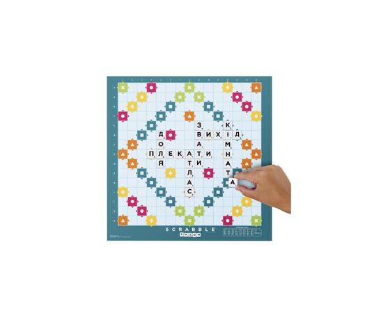 Настольная игра Scrabble Скрабл Оригинал на украинском (HXW21), изображение 6 Настольная игра Scrabble Скрабл Оригинал на украинском (HXW21), изображение 6