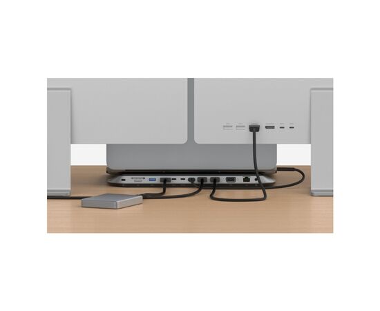 Концентратор Belkin USB-C 11in1 Multimedia Pro Dock (INC014BTSGY), зображення 2 Концентратор Belkin USB-C 11in1 Multimedia Pro Dock (INC014BTSGY), зображення 2