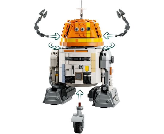 Конструктор LEGO Star Wars Чоппер (C1-10P). Дроїд-астромеханік (75416-), зображення 6 Конструктор LEGO Star Wars Чоппер (C1-10P). Дроїд-астромеханік (75416-), зображення 6