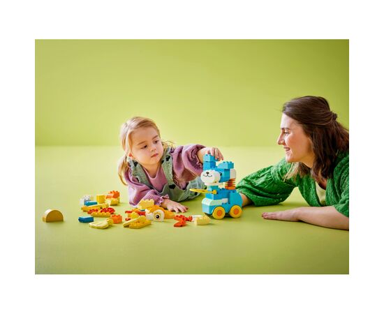 Конструктор LEGO DUPLO Тварини на колесах 3 в 1 (10448-), зображення 8 Конструктор LEGO DUPLO Тварини на колесах 3 в 1 (10448-), зображення 8