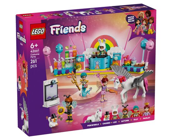 Конструктор LEGO Friends Костюмована вечірка з єдинорогом та феєю (42661)