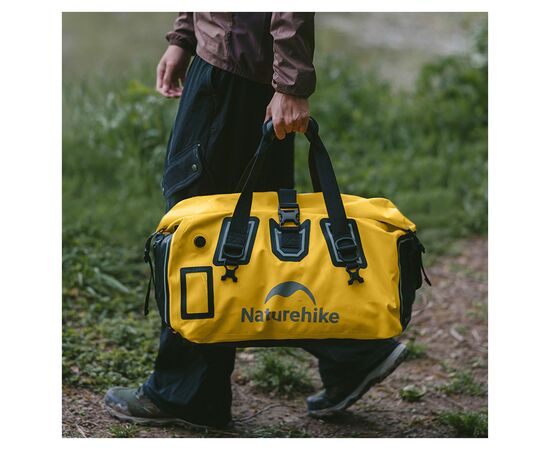 Сумка дорожная Naturehike Водонепроникна CNK2450XB015, 90 л, жовта (6975641883722), изображение 4 Сумка дорожная Naturehike Водонепроникна CNK2450XB015, 90 л, жовта (6975641883722), изображение 4