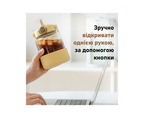 Бутылка для воды Buydeem DG78 800 мл Mellow Yellow (DG78-MY), изображение 2 Бутылка для воды Buydeem DG78 800 мл Mellow Yellow (DG78-MY), изображение 2