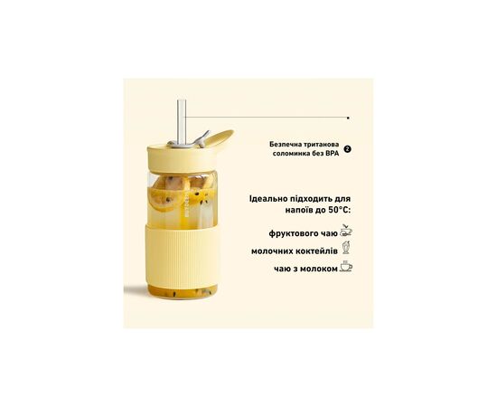 Бутылка для воды Buydeem CD1017 500 мл Mellow Yellow (CD1017-MY), изображение 5 Бутылка для воды Buydeem CD1017 500 мл Mellow Yellow (CD1017-MY), изображение 5