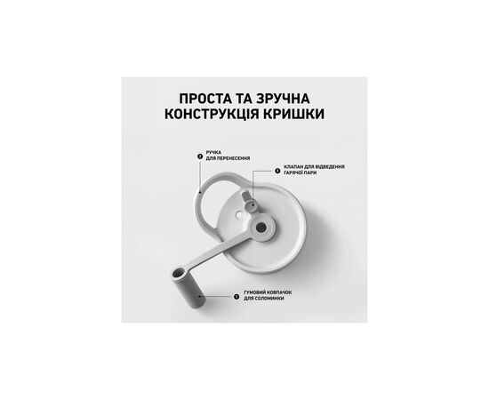 Бутылка для воды Buydeem CD1017 500 мл Oats White (CD1017-OW), изображение 7 Бутылка для воды Buydeem CD1017 500 мл Oats White (CD1017-OW), изображение 7