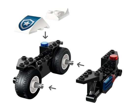 Конструктор LEGO City Преследование на полицейском мотоцикле (60455), изображение 6 Конструктор LEGO City Преследование на полицейском мотоцикле (60455), изображение 6