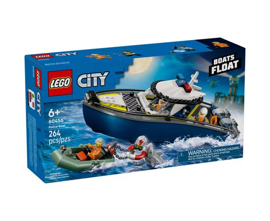 Конструктор LEGO City Переслідування на поліцейському катері (60456)