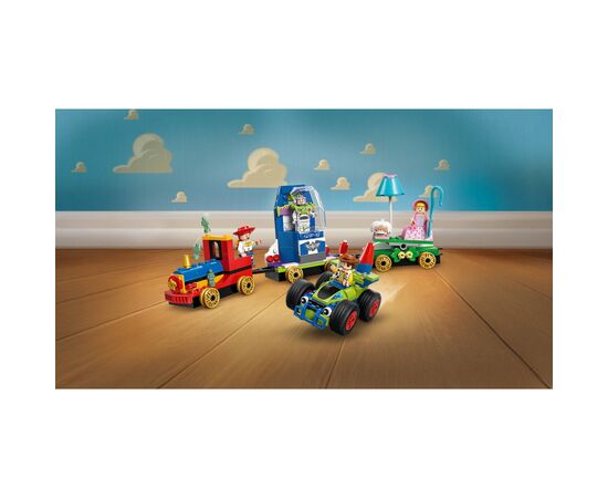 Конструктор LEGO Disney и Pixar Празднование из Истории игрушек: поезд и авто для гонок (43264), изображение 11 Конструктор LEGO Disney и Pixar Празднование из Истории игрушек: поезд и авто для гонок (43264), изображение 11