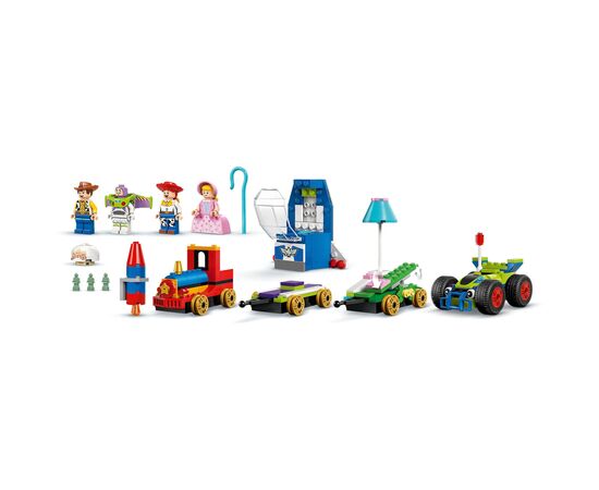 Конструктор LEGO Disney и Pixar Празднование из Истории игрушек: поезд и авто для гонок (43264), изображение 6 Конструктор LEGO Disney и Pixar Празднование из Истории игрушек: поезд и авто для гонок (43264), изображение 6