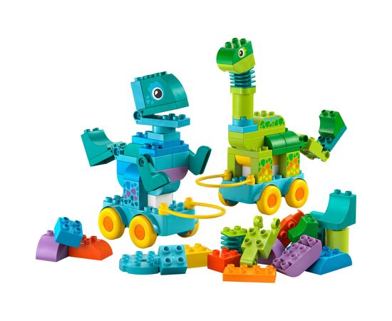Конструктор LEGO DUPLO Динозаври на колесах 3 в 1 (10451), зображення 2 Конструктор LEGO DUPLO Динозаври на колесах 3 в 1 (10451), зображення 2