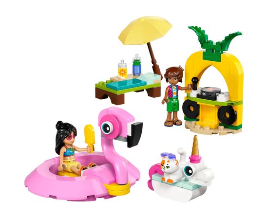 Конструктор LEGO Friends Вечеринка единорога и фламинго у бассейна (42658), изображение 2 Конструктор LEGO Friends Вечеринка единорога и фламинго у бассейна (42658), изображение 2
