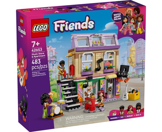 Конструктор LEGO Friends Музыкальный магазин и квартира (42653)