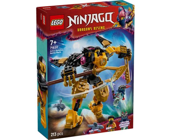 Конструктор LEGO NINJAGO Бойовий робот Арін Спін-джитсу (71839)