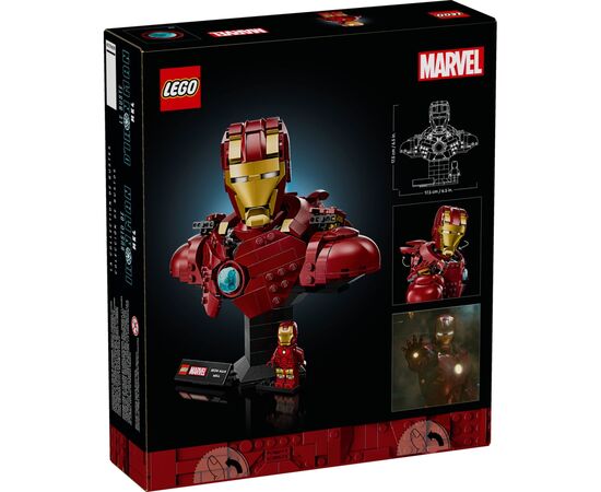 Конструктор LEGO Marvel Погруддя Залізної Людини MK4 (76327), зображення 7 Конструктор LEGO Marvel Погруддя Залізної Людини MK4 (76327), зображення 7
