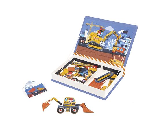 Развивающая игрушка Janod Магнитная книга Строительство 70 элементов (J02526), изображение 3 Развивающая игрушка Janod Магнитная книга Строительство 70 элементов (J02526), изображение 3