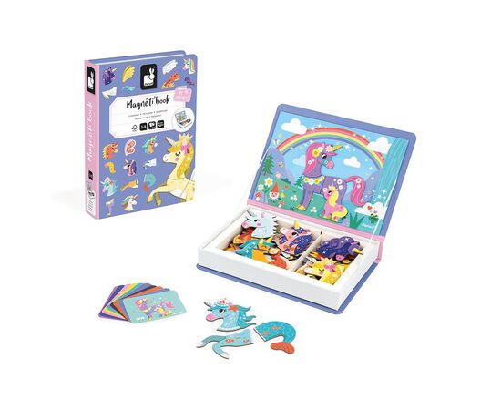 Розвиваюча іграшка Janod Магнітна книга Єдиноріжки (J02584), зображення 2