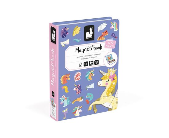 Розвиваюча іграшка Janod Магнітна книга Єдиноріжки (J02584), зображення 7