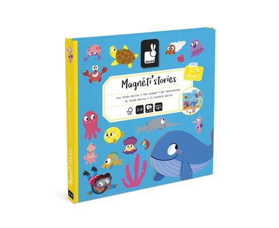 Развивающая игрушка Janod Магнитные истории Морские жители 30 элементов (J05448), изображение 2 Развивающая игрушка Janod Магнитные истории Морские жители 30 элементов (J05448), изображение 2