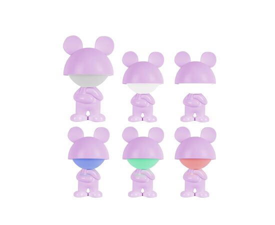 Ночник Kite Светильник LED с аккумулятором Dreamy Mouse, фиолетовый (K25-315-2-5), изображение 4 Ночник Kite Светильник LED с аккумулятором Dreamy Mouse, фиолетовый (K25-315-2-5), изображение 4