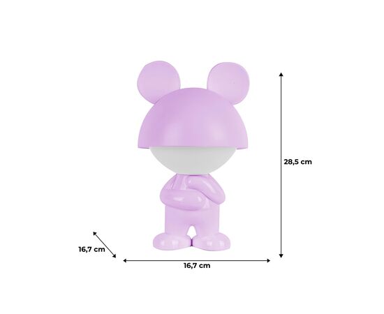 Ночник Kite Светильник LED с аккумулятором Dreamy Mouse, фиолетовый (K25-315-2-5), изображение 6 Ночник Kite Светильник LED с аккумулятором Dreamy Mouse, фиолетовый (K25-315-2-5), изображение 6