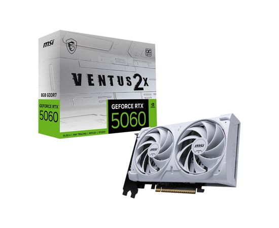 Видеокарта MSI GeForce RTX5060 8Gb VENTUS 2X OC WHITE (RTX 5060 8G VENTUS 2X OC WHITE), изображение 5 Видеокарта MSI GeForce RTX5060 8Gb VENTUS 2X OC WHITE (RTX 5060 8G VENTUS 2X OC WHITE), изображение 5