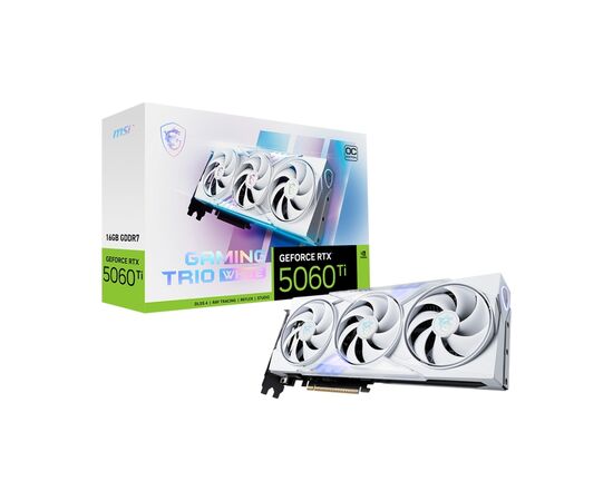 Видеокарта MSI GeForce RTX5060Ti 16Gb GAMING TRIO OC WHITE (RTX 5060 Ti 16G GAMING TRIO OC WHITE), изображение 6 Видеокарта MSI GeForce RTX5060Ti 16Gb GAMING TRIO OC WHITE (RTX 5060 Ti 16G GAMING TRIO OC WHITE), изображение 6