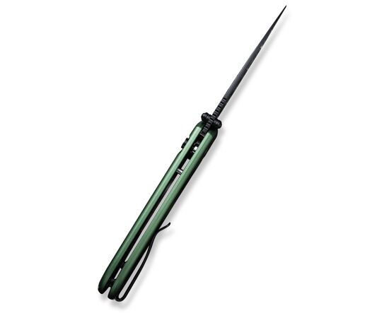 Нож Civivi Qubit, Green Aluminum, Damascus (C22030E-DS1), изображение 4 Нож Civivi Qubit, Green Aluminum, Damascus (C22030E-DS1), изображение 4