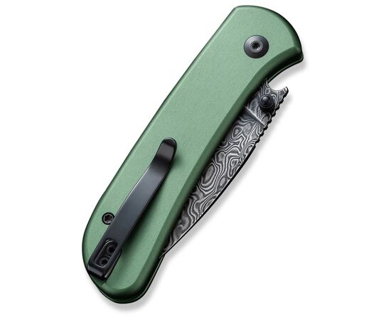 Нож Civivi Qubit, Green Aluminum, Damascus (C22030E-DS1), изображение 7 Нож Civivi Qubit, Green Aluminum, Damascus (C22030E-DS1), изображение 7