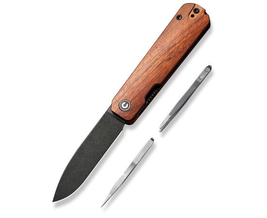 Ніж Civivi Sendy, Guibourtia Wood, Darkwash (C21004A-2), зображення 2 Ніж Civivi Sendy, Guibourtia Wood, Darkwash (C21004A-2), зображення 2