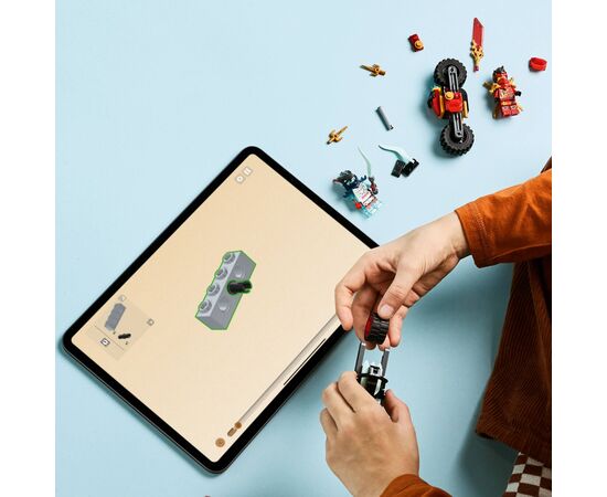 Конструктор LEGO NINJAGO Швидкісна гонка Кая на мотоциклі (71838), зображення 6