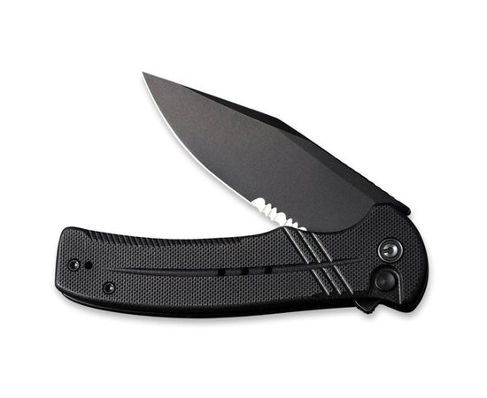 Нож Civivi Cogent Serrated, Black G10, Darkwash (C20038E-1), изображение 5 Нож Civivi Cogent Serrated, Black G10, Darkwash (C20038E-1), изображение 5