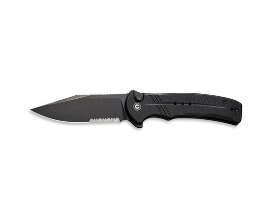 Нож Civivi Cogent Serrated, Black G10, Darkwash (C20038E-1)