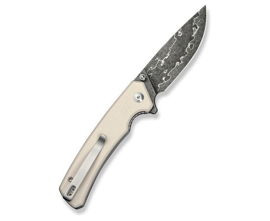 Нож Civivi Merit, White G10, Damascus (C24012-DS1), изображение 3 Нож Civivi Merit, White G10, Damascus (C24012-DS1), изображение 3