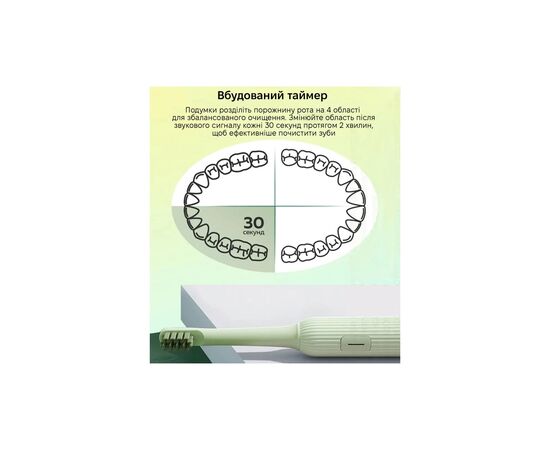 Електрична зубна щітка Xiaomi Mint5 Sonik Green (MINT5-G), зображення 4