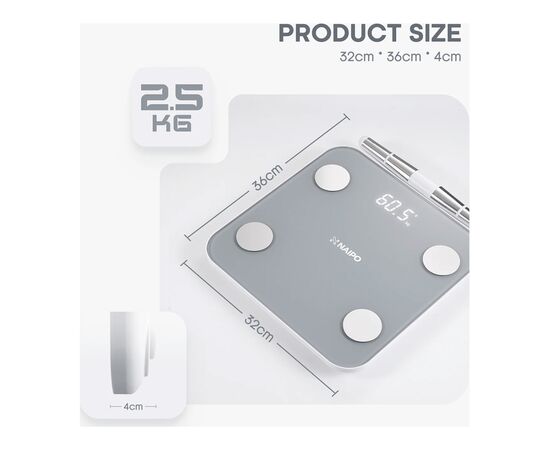 Весы напольные NAIPO NP-BS03, изображение 7 Весы напольные NAIPO NP-BS03, изображение 7