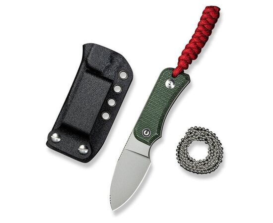 Нож Civivi Baby Banter Fixed Blade, Green Micarta, Satin (C23045-2), изображение 2 Нож Civivi Baby Banter Fixed Blade, Green Micarta, Satin (C23045-2), изображение 2