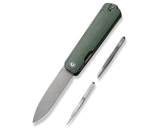 Нож Civivi Sendy, Green Micarta, Stonewash (C21004A-1), изображение 2 Нож Civivi Sendy, Green Micarta, Stonewash (C21004A-1), изображение 2