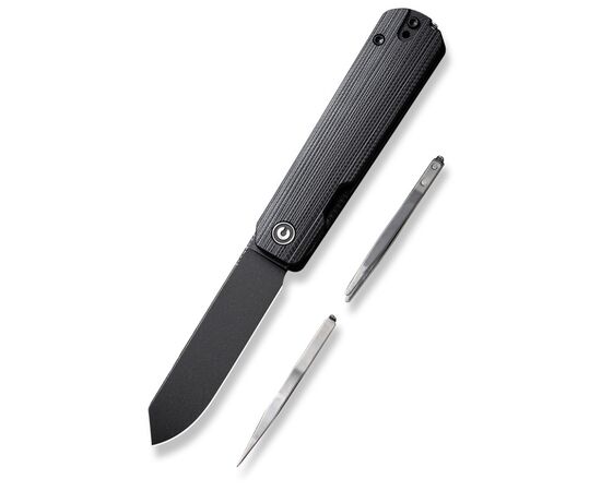 Нож Civivi Sendy Milled, Black G10, Darkwash (C21004B-2), изображение 2 Нож Civivi Sendy Milled, Black G10, Darkwash (C21004B-2), изображение 2
