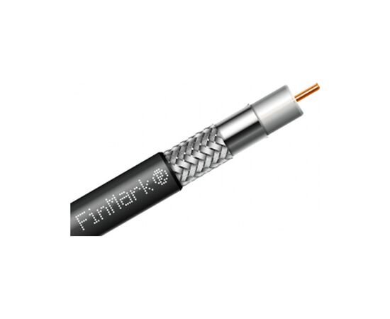 Кабель телевизионный FinMark RG-8-TC90 коаксиальный, black, 100м (274129)
