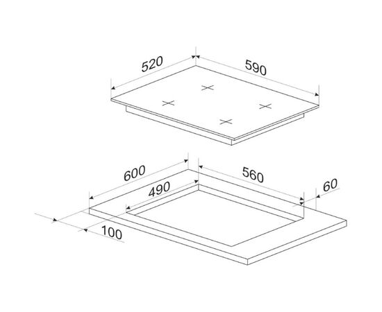 Варочная поверхность Hansa BHKY61139, изображение 5 Варочная поверхность Hansa BHKY61139, изображение 5