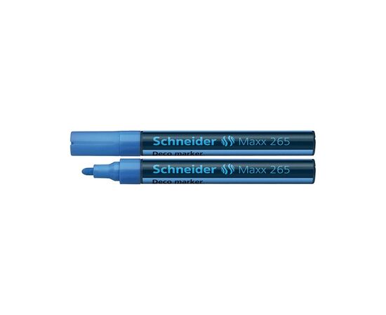 Маркер Schneider MAXX 265 крейдовий 2-3 мм, блакитний (S126510)