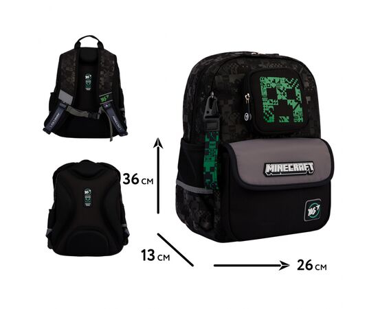 Рюкзак школьный Yes Minecraft Unique S-104 (559838), изображение 2