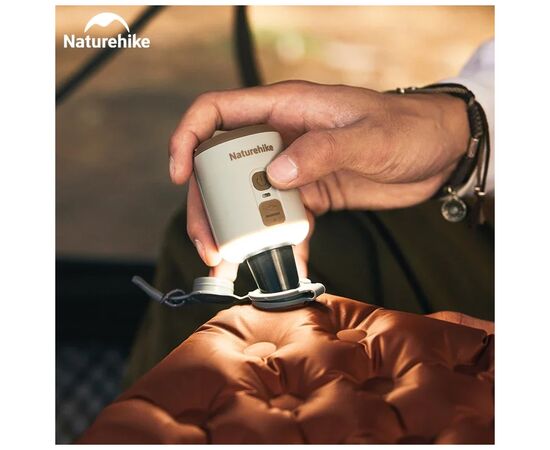 Насос для надувной мебели Naturehike CNK2300DQ022 + нічник + вентилятор, бежевий (6976507665971), изображение 12 Насос для надувной мебели Naturehike CNK2300DQ022 + нічник + вентилятор, бежевий (6976507665971), изображение 12